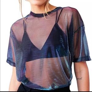 See through crop top